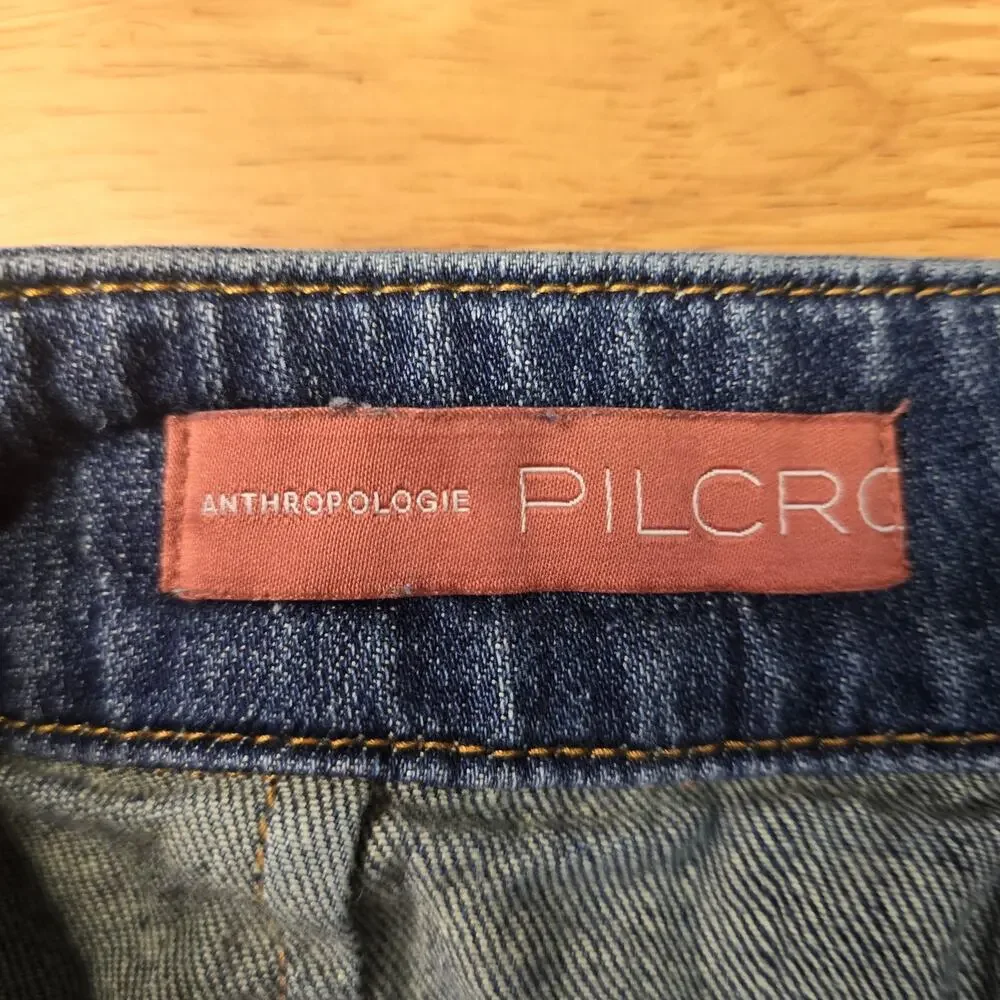 Anthropologie Pilcro Denim Medium Wash Jeans Size 4 Y2k Style
